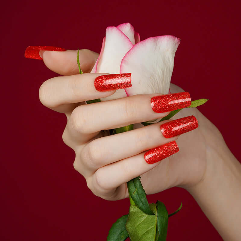 Red Glitter Gel - Image 3